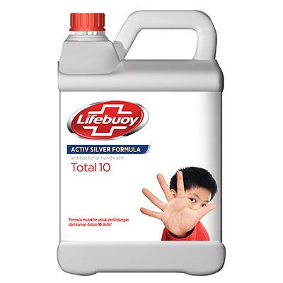 Lifebuoy Sabun Cuci Tangan 4L - Membersihkan Kuman Penyebab Penyakit Hanya Dalam 10 Detik.