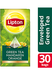 Lipton Pyramid Green Tea Mandarin Orange 30x1.8g - Lipton Exclusive Selection dibuat dari daun teh terbaik untuk memastikan pengalaman meminum teh yang luar biasa