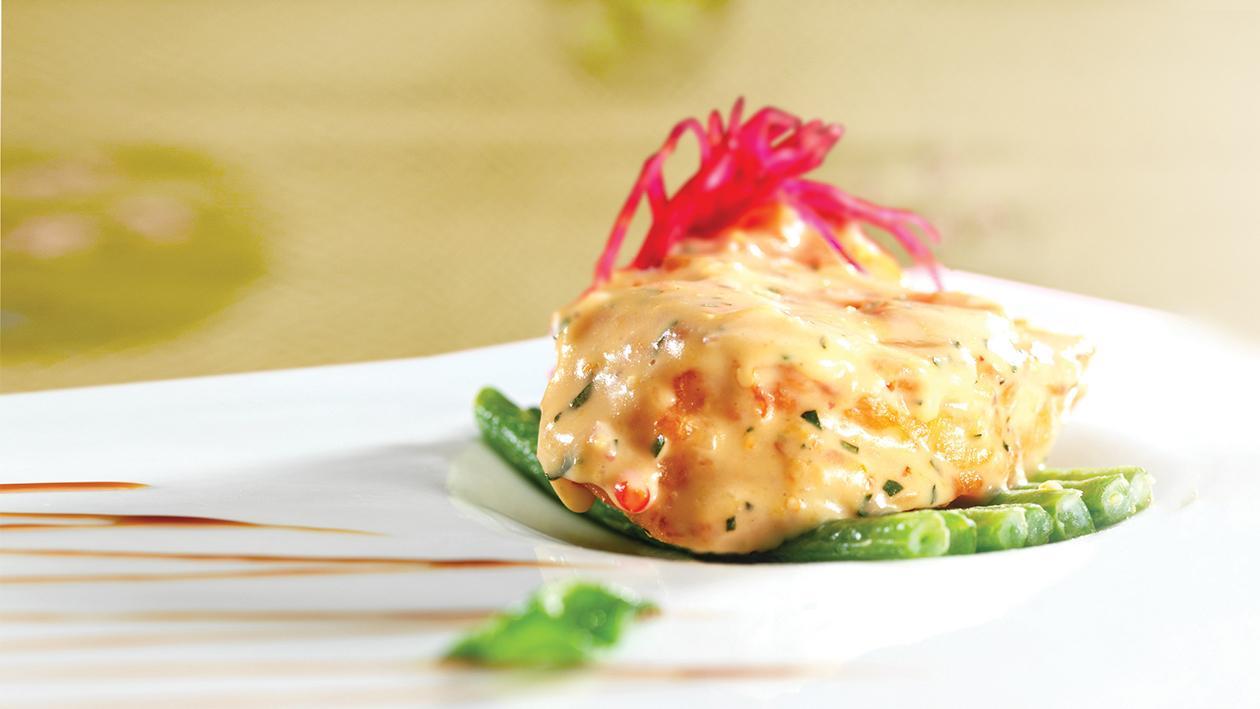 Baked Cod Fish with Salted Egg Mayo Baked Cod Fish with Salted Egg Mayo