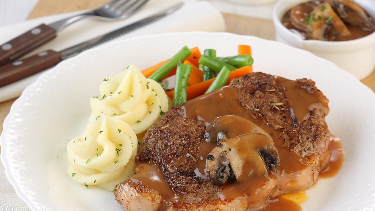 Sirloin With Mushroom Sauce Unilever Food Solutions Id