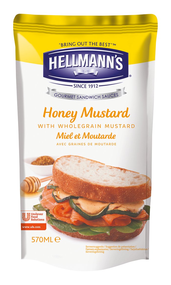 Hellmann’s Gourmet Sandwich Sauce Honey Mustard - Senape e Miele 570 ml -