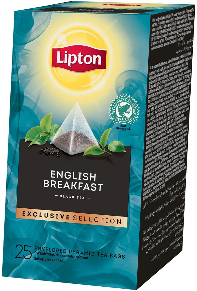 Lipton Pyramid English Breakfast Black Tea 25 Filtri Unilever Food