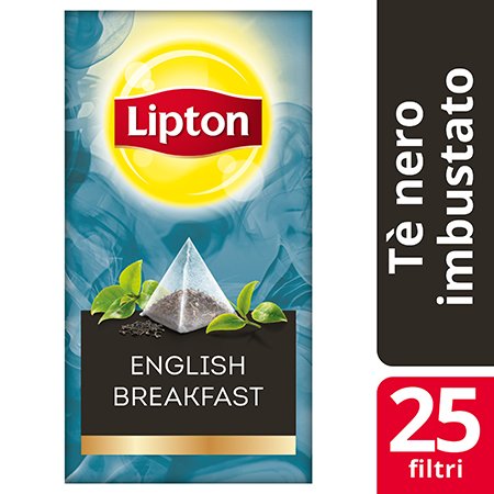 Lipton Pyramid English Breakfast Black Tea 25 Filtri -