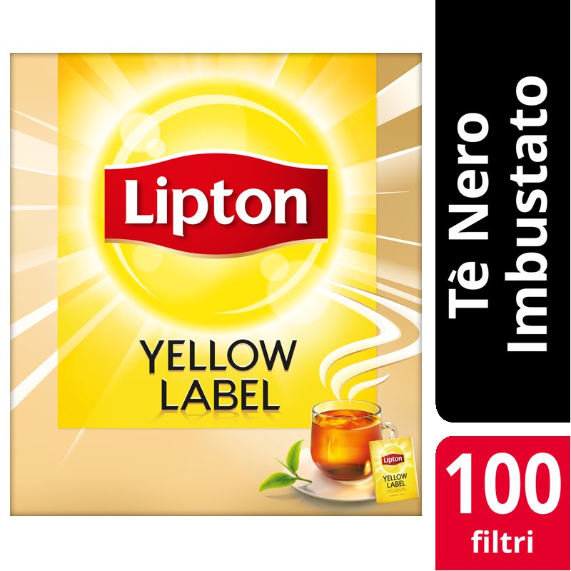 Lipton Yellow Label Tea 100 Filtri imbustati -