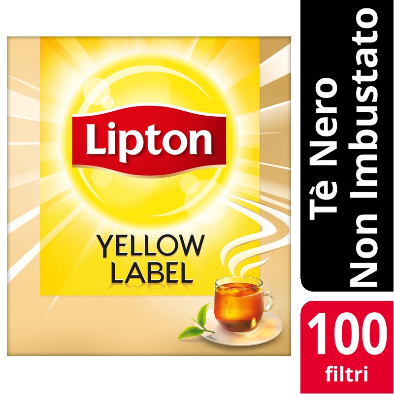 Lipton Yellow Label Tea 100 Filtri Non imbustati -