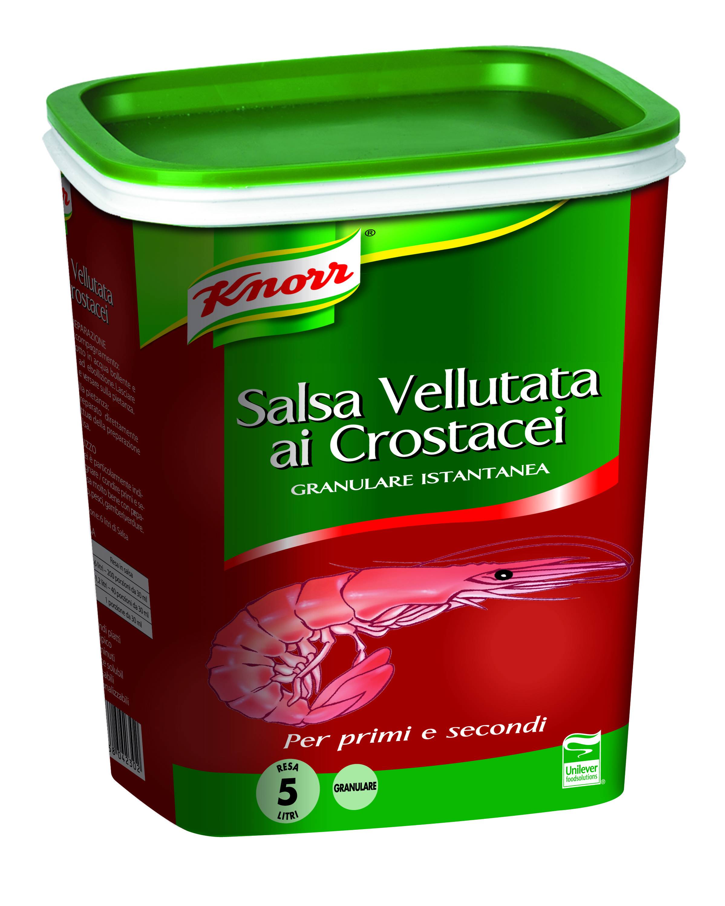 Salsa vellutata ai crostacei