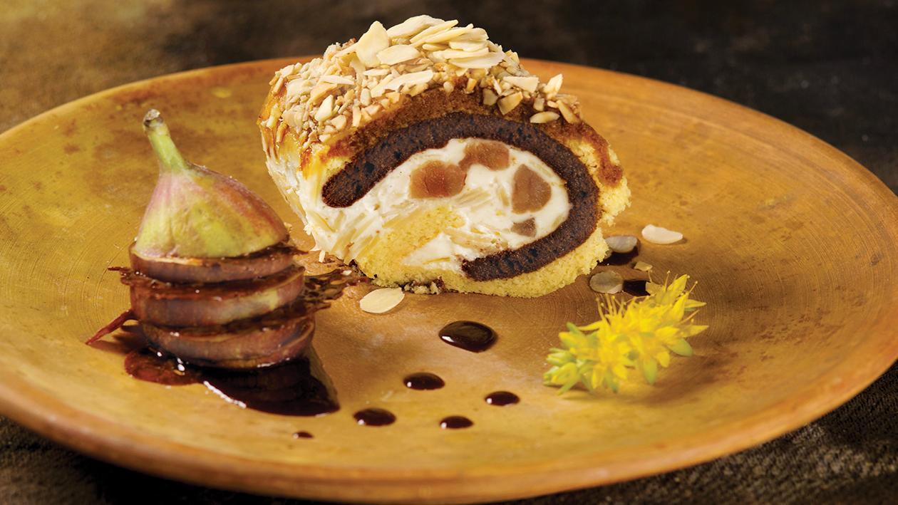 Bisquit con crema tiramisù, caramello e fichi – Ricetta Bisquit con crema tiramisù, caramello e fichi – Ricetta
