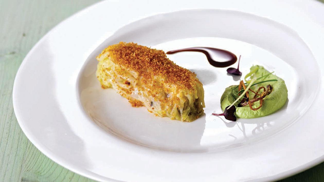 Involtini di cavolo ripieni di tempeh e porri gratinati – Ricetta Involtini di cavolo ripieni di tempeh e porri gratinati – Ricetta