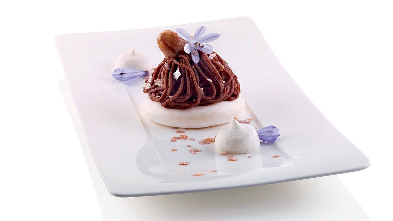 Mont Blanc alle castagne e cacao – Ricetta Mont Blanc alle castagne e cacao – Ricetta