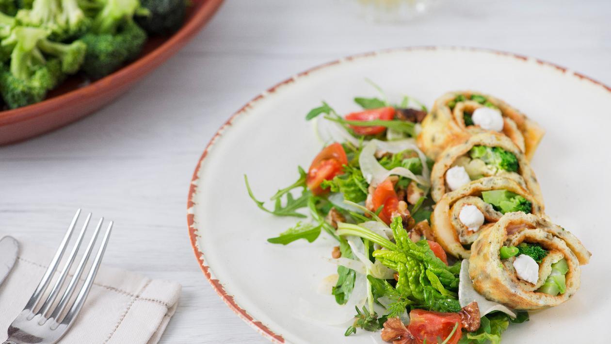 Omelette con broccoli, brie e pepe arlecchino – Ricetta Omelette con broccoli, brie e pepe arlecchino – Ricetta