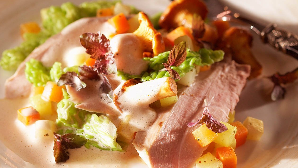 Petto di fagiano con verdure invernali – Ricetta Petto di fagiano con verdure invernali – Ricetta