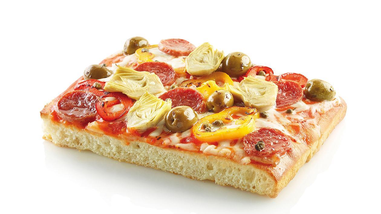 Pizza capricciosa con salsa al peperone piccante – Ricetta Pizza capricciosa con salsa al peperone piccante – Ricetta