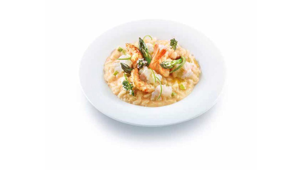 Risotto con crostacei, asparagi e lime – Ricetta Risotto con crostacei, asparagi e lime – Ricetta