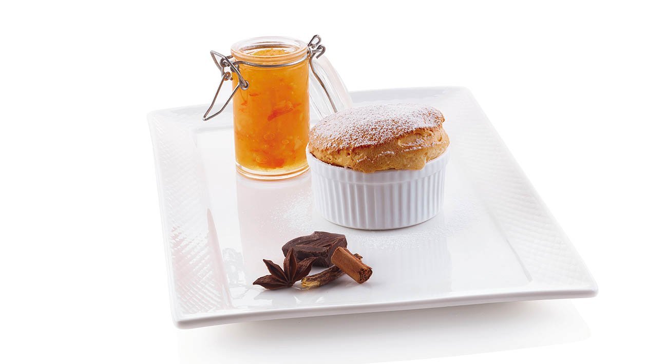 soufflé all'arancia con cuore fondente e composta alla grappa – Ricetta soufflé all'arancia con cuore fondente e composta alla grappa – Ricetta