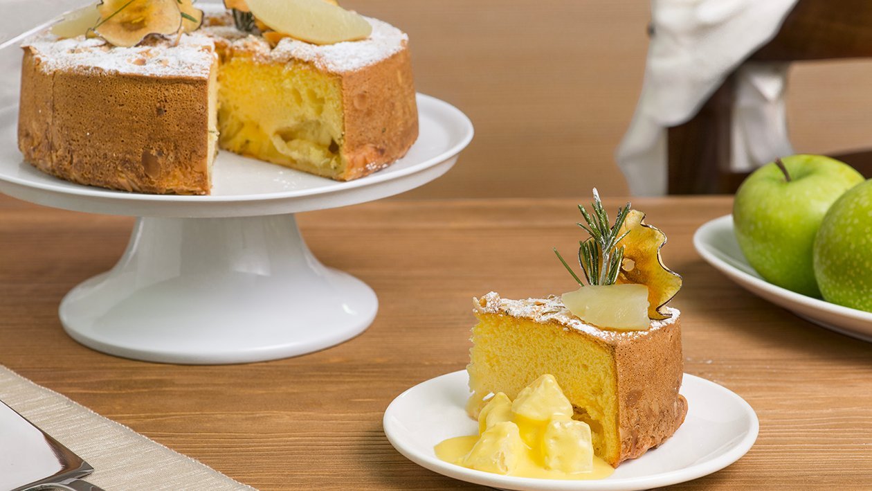 Torta di mele, mandorle e rosmarino – Ricetta Torta di mele, mandorle e rosmarino – Ricetta