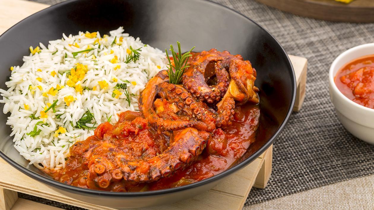 Zuppa di polpo alla messicana con riso basmati in salsa messicana – Ricetta Zuppa di polpo alla messicana con riso basmati in salsa messicana – Ricetta
