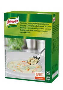 Knorr Žolelių ir česnakų skonio prancūziški skrebučiai 0,7 kg - Knorr Žolelių ir česnakų skonio prancūziški skrebučiai 0,7 kg -