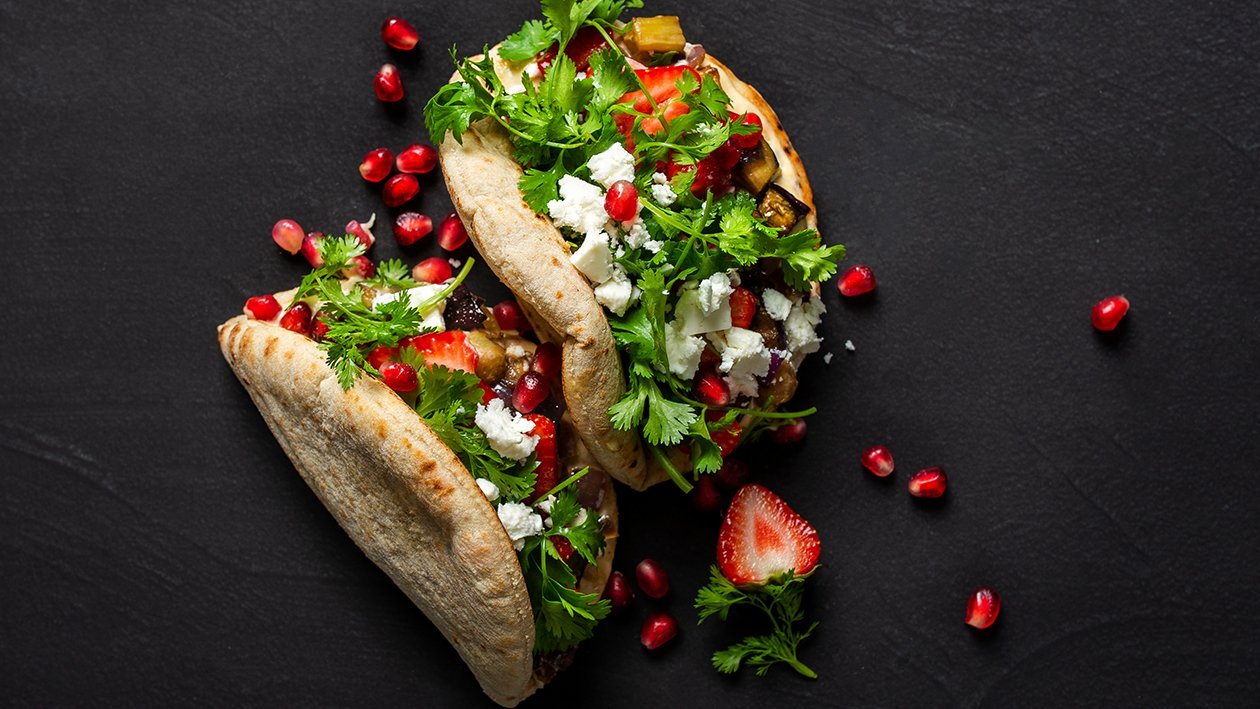 Pita su keptais baklažanais ir feta – Receptas Pita su keptais baklažanais ir feta – Receptas
