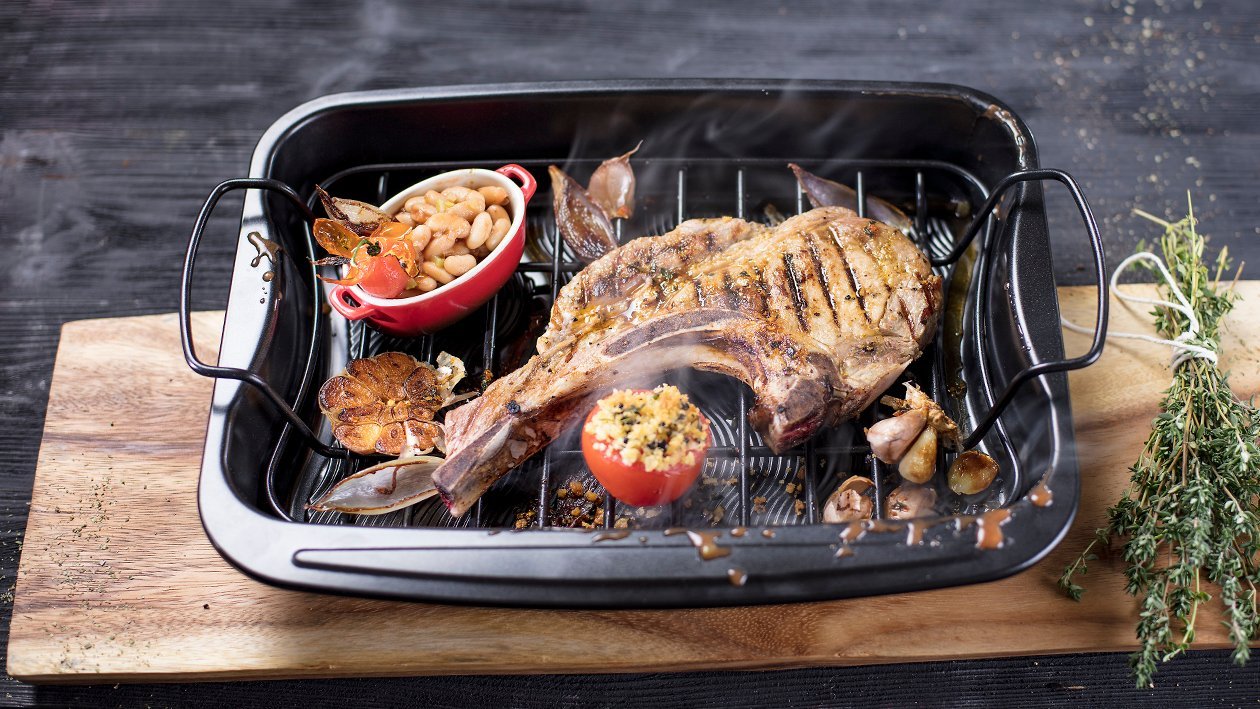 Grilēts cūkgaļas steiks, marinēts ar sinepēm un ķiplokiem – Recepte Grilēts cūkgaļas steiks, marinēts ar sinepēm un ķiplokiem – Recepte