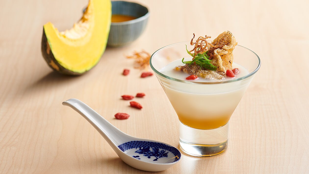 Bubur Emas dengan Ikan Kod Bubur Emas dengan Ikan Kod