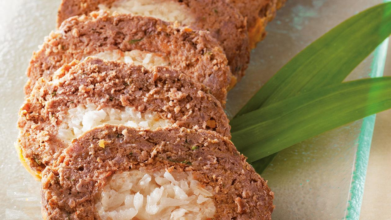 Nasi Kofta Roulade dengan Acar Buah Aromatik Nasi Kofta Roulade dengan Acar Buah Aromatik