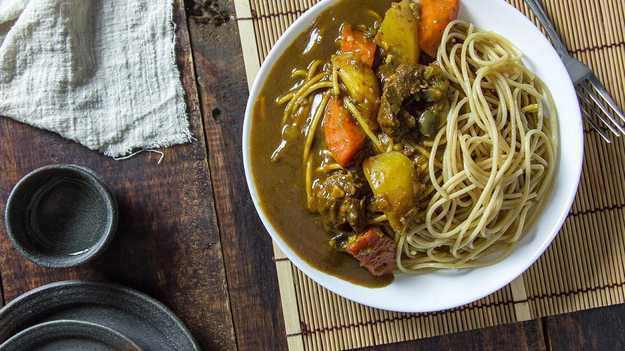 Pasta Kari Daging Jepun Pasta Kari Daging Jepun