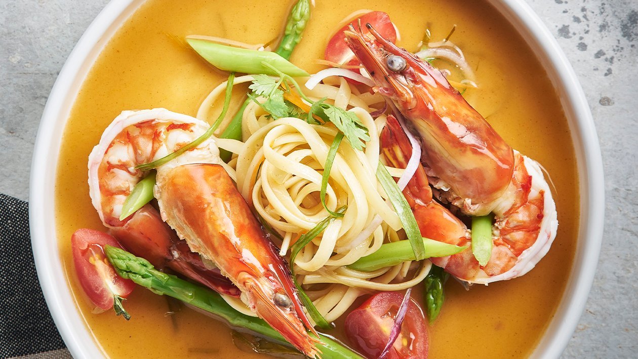 Pasta Tom Yam Berkrim Ala Asia Pasta Tom Yam Berkrim Ala Asia