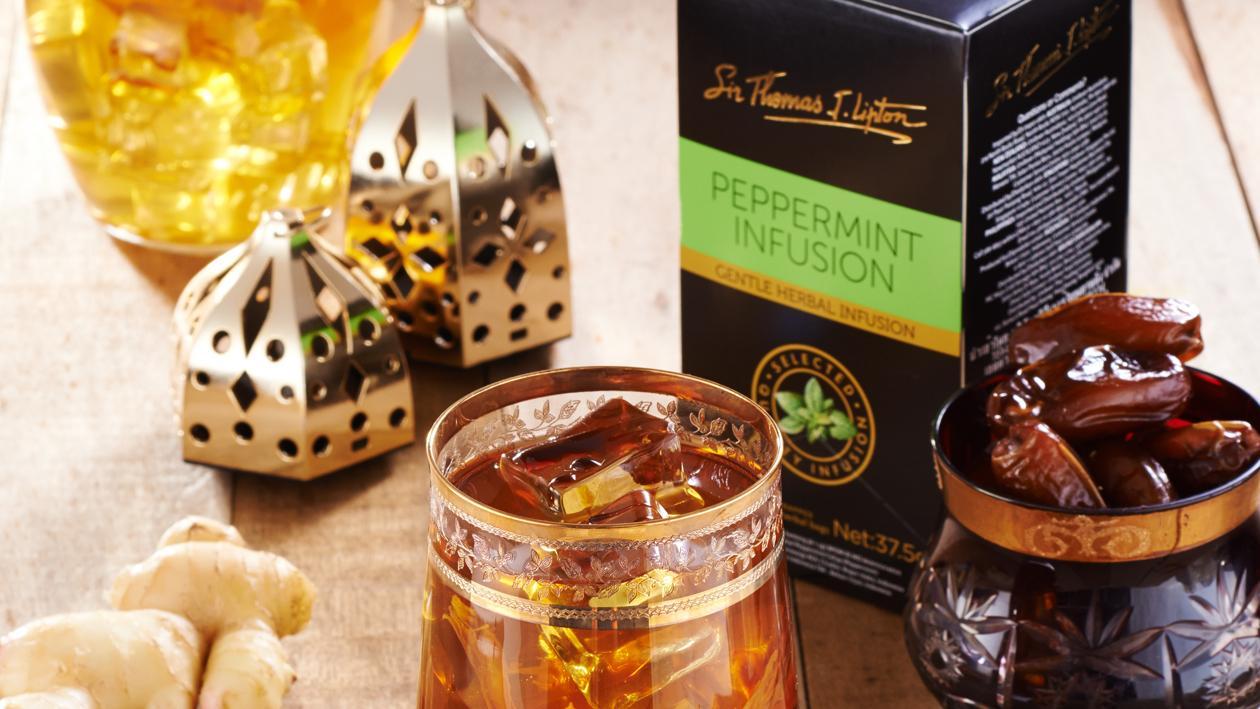 Teh Pepermin Halia dengan Kurma Teh Pepermin Halia dengan Kurma