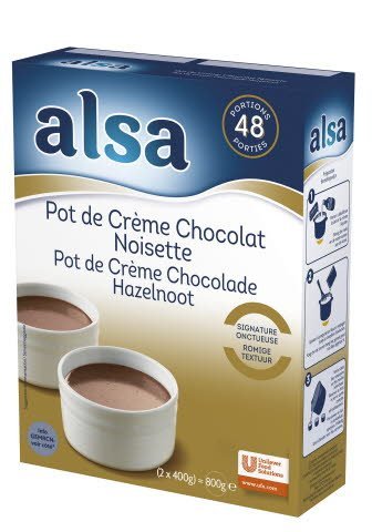 Alsa Pot de Crème Chocolade & Hazelnoot -