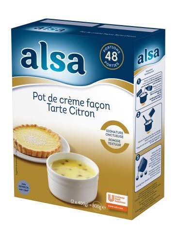 Alsa Pot de Crème Façon Tarte Citron -