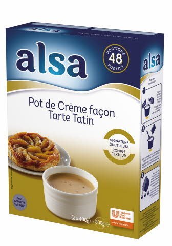 Alsa Pot de crème façon Tarte Tatin -
