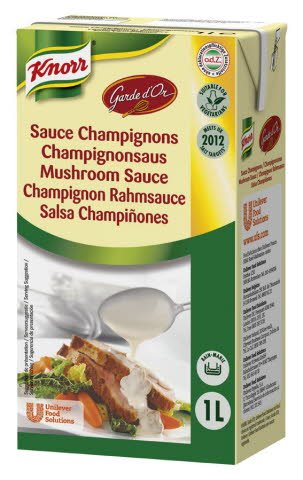 Knorr Garde d'Or Champignonsaus, met garnituur -
