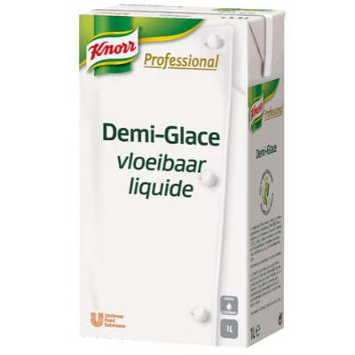 Knorr Professional Demi-Glace - Demi-Glace is een vloeibare basissaus, snel en gemakkelijk in gebruik.