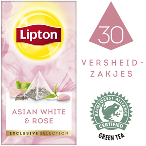 Lipton Exclusive Selection Asian White and Rose - Lipton Exclusive Selection biedt je gasten een uniek thee-moment.