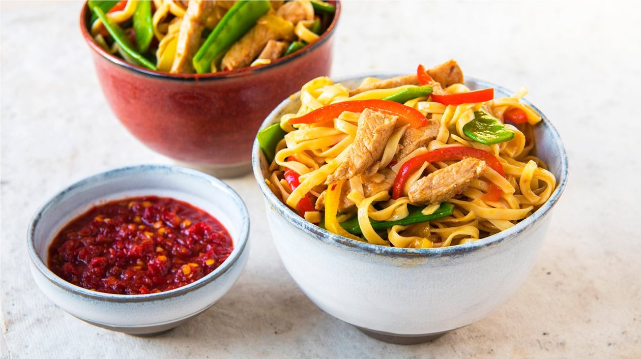 Chinese Varkensreepjes lo mein Chinese Varkensreepjes lo mein