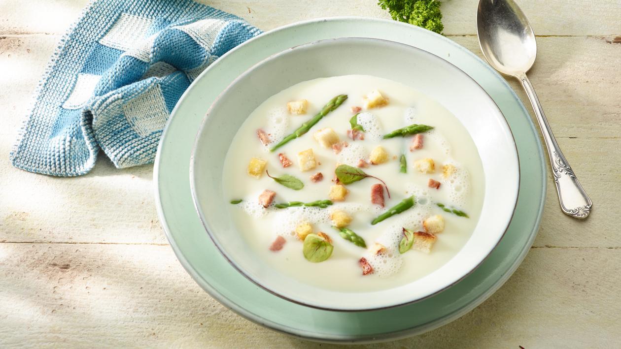 Crème van asperges met beenham Crème van asperges met beenham