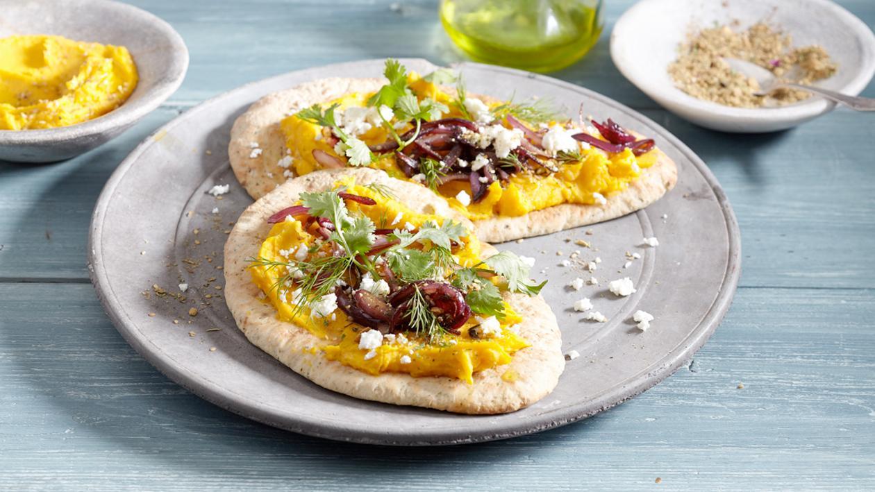 Platbrood met hummus en za’atar – Recept Platbrood met hummus en za’atar – Recept