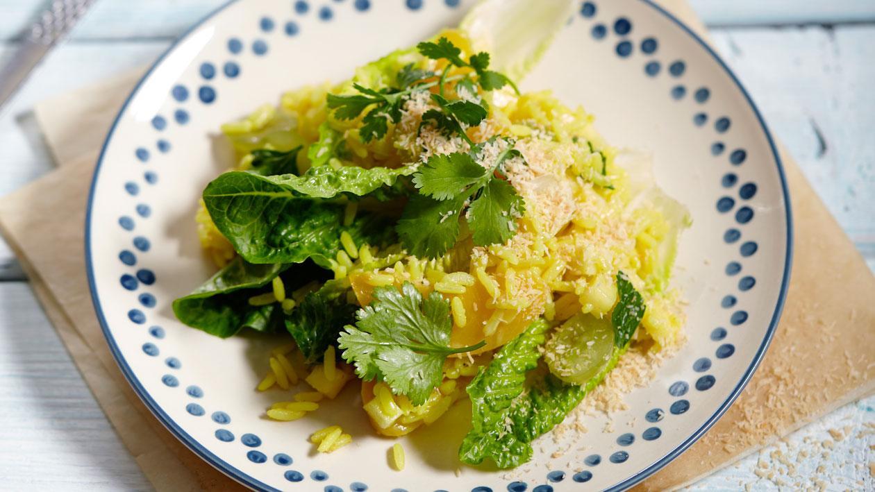 Rijstsalade met kerrie en kokos Rijstsalade met kerrie en kokos