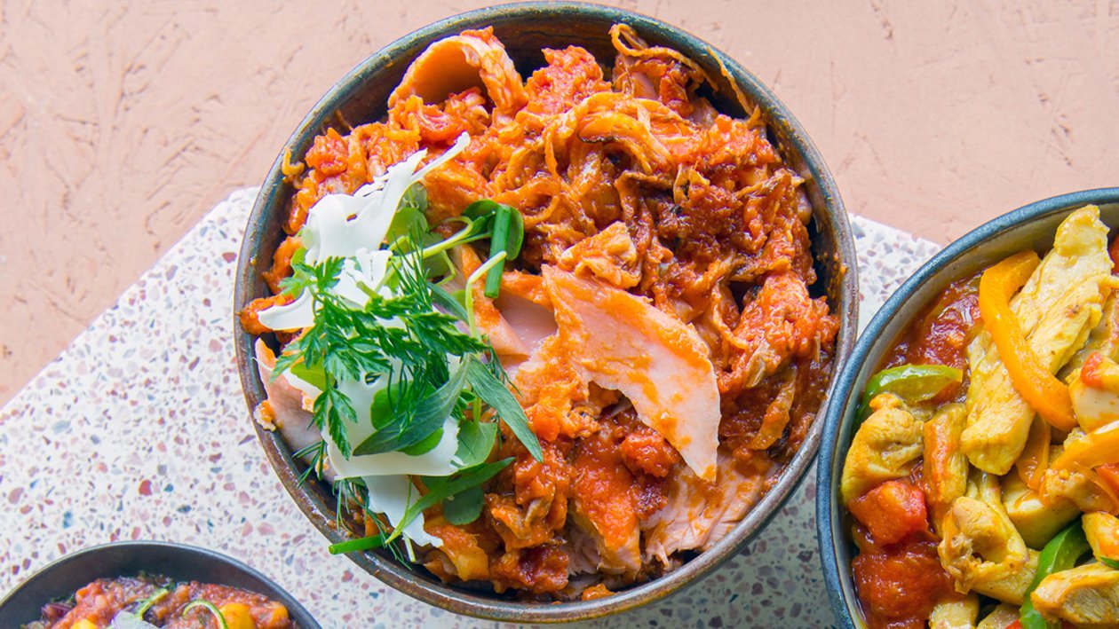 Zuiderse zalm in een tomatenbadje Zuiderse zalm in een tomatenbadje
