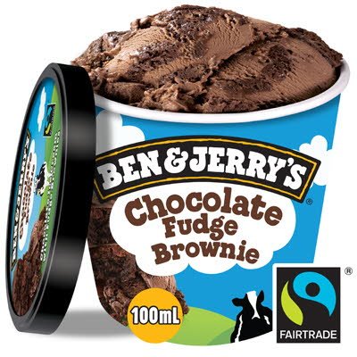 Ben & Jerry's Mini cup Chocolate Fudge Brownie 12 x 100ml -