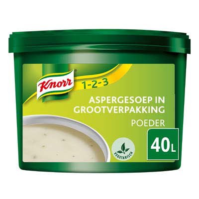Knorr 1-2-3 Aspergesoep in grootverpakking Poeder 40L -