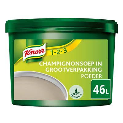 Knorr 1-2-3 Champignonsoep in grootverpakking Poeder 46L -