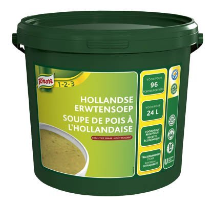 Knorr 1-2-3 Erwtensoep in grootverpakking -