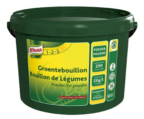 Knorr 1-2-3 Groentebouillon krachtige smaak Poeder 250L -