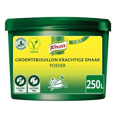 Knorr 1-2-3 Groentebouillon krachtige smaak Poeder 250L -
