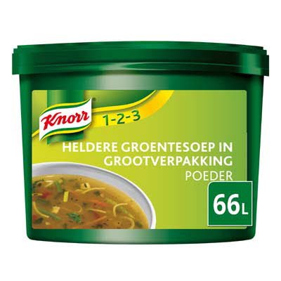 Knorr 1-2-3 Heldere Groentesoep in grootverpakking Poeder 66L -