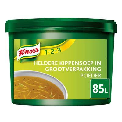 Knorr 1-2-3 Heldere Kippensoep in grootverpakking Poeder 85L -
