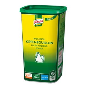 Knorr 1-2-3 Kippenbouillon Koude Basis Zoutarm opbrengst 120L -