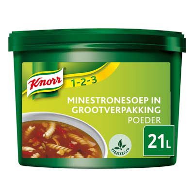 Knorr 1-2-3 Minestronesoep in grootverpakking Poeder 50L -