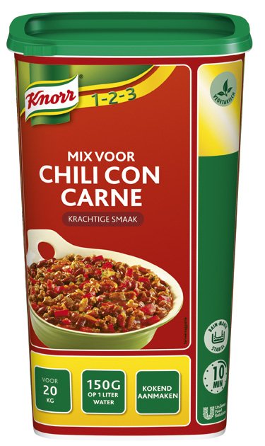 Knorr 1-2-3 Mix voor Chili con Carne 1,2kg -